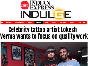 Tattoo Artist Lokesh Verma - Indulge Indian Express